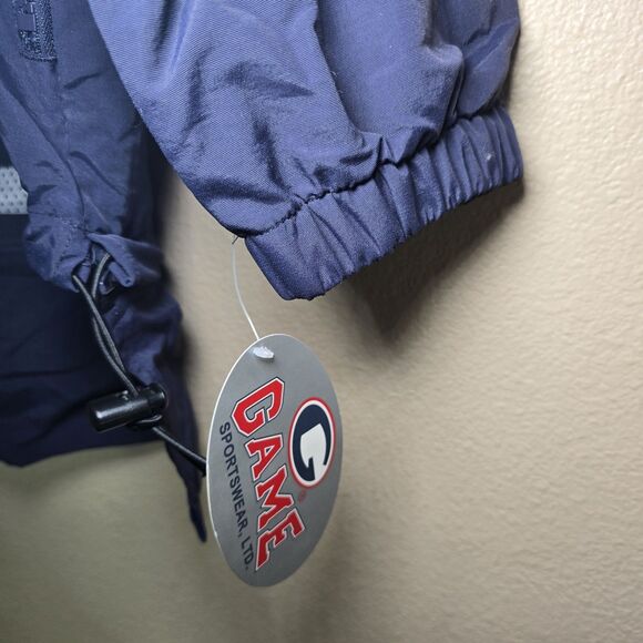 Game Sportswear Glenwood H&L Co Fire Dept Windbreaker Jacket Navy White Medium - Picture 5 of 13